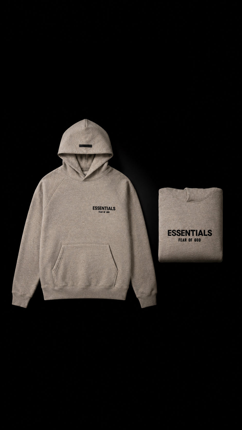 Essential Hoodie Dark Oatmeal